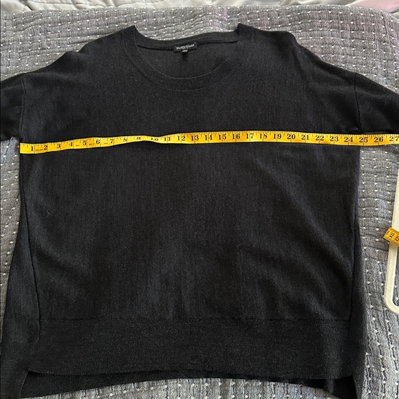 Eileen Fisher Merino Wool Sweater Dolman Sleeve Dark Gray Size Petite Medium - Picture 9 of 10